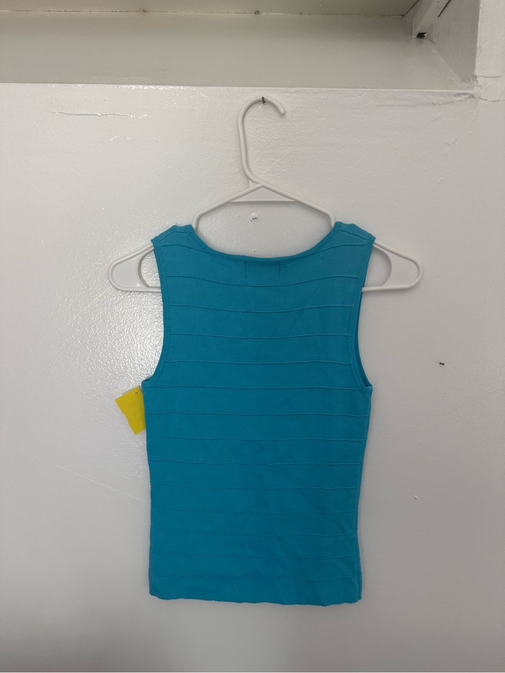Finity Turquoise Ribbed Tank Top - Picture 5 of 6